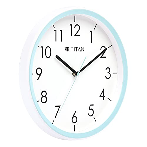 Titan Contemporary White Dial Blue Color Silent Sweep Technology - 32.5 cm x 32.5 cm (Medium) - Image 2