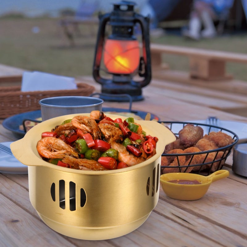 1 Set of Household Food Cooking Pot with Stove Vintage Cooking Pan Kitchen Food Cooking Pot - Image 3