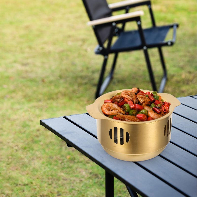 1 Set of Household Food Cooking Pot with Stove Vintage Cooking Pan Kitchen Food Cooking Pot - Image 2