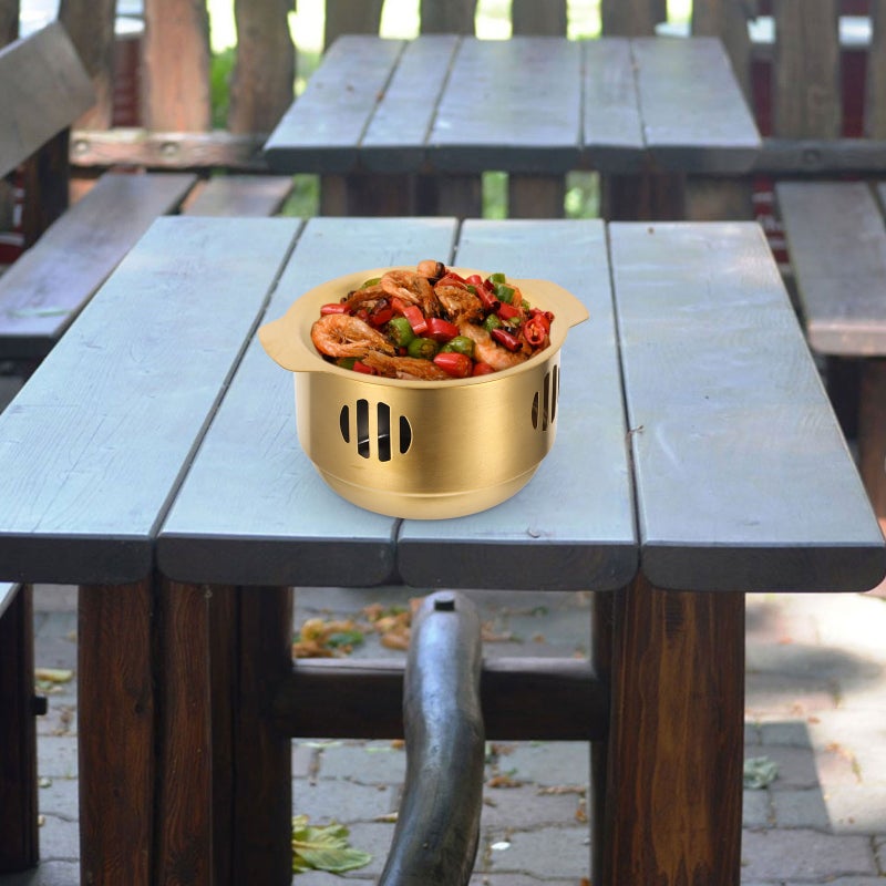 1 Set of Household Food Cooking Pot with Stove Vintage Cooking Pan Kitchen Food Cooking Pot - Image 4