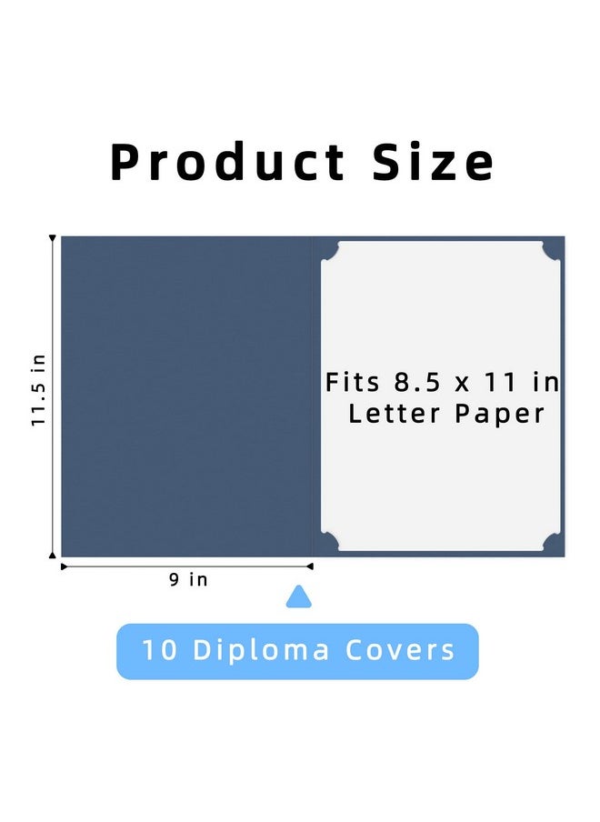10 عبوات من حاملي الشهادات باللون الأزرق الداكن لحاملي الدبلومات وأغطية الشهادات ومجلدات الشهادات مع حدود من رقائق الذهب لحجم الحروف 8.5X11 - pzsku/ZDB595C40DF346FD39431Z/45/_/1721983046/f64dab70-23ea-444d-ae78-08e4bcd83be0