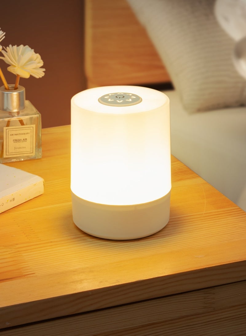 Rechargeable Touch Night Light, Dimmable LED Bedside Lamp with Remote, Baby Nursery Lamp, 3 Color Temperatures, Timer, Perfect for Bedroom, Dorm, Night Feeding - Image 1