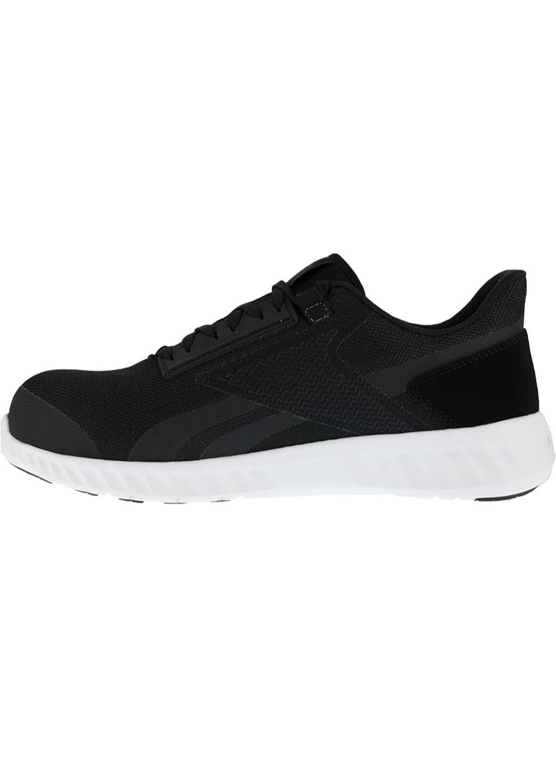 Reebok Work حذاء سلامة للرجال بمقدمة مركبة وحماية من المخاطر الكهربائية مقاوم للماء أسود وأبيض RB4023 - Image 5