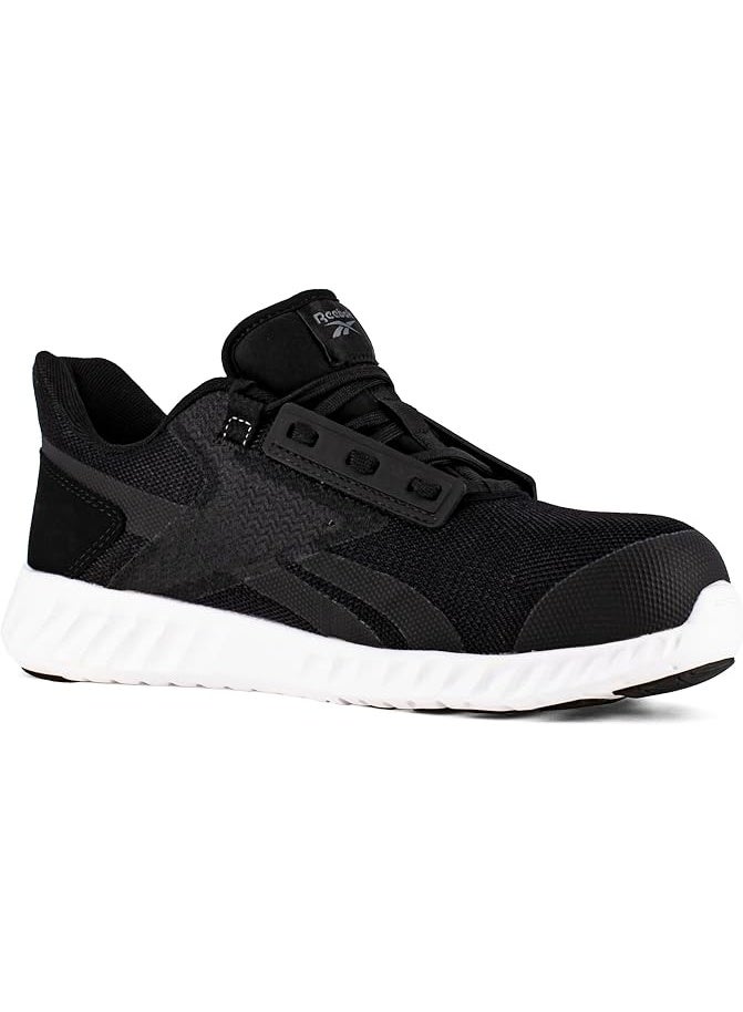 Reebok Work حذاء سلامة للرجال بمقدمة مركبة وحماية من المخاطر الكهربائية مقاوم للماء أسود وأبيض RB4023 - Image 3