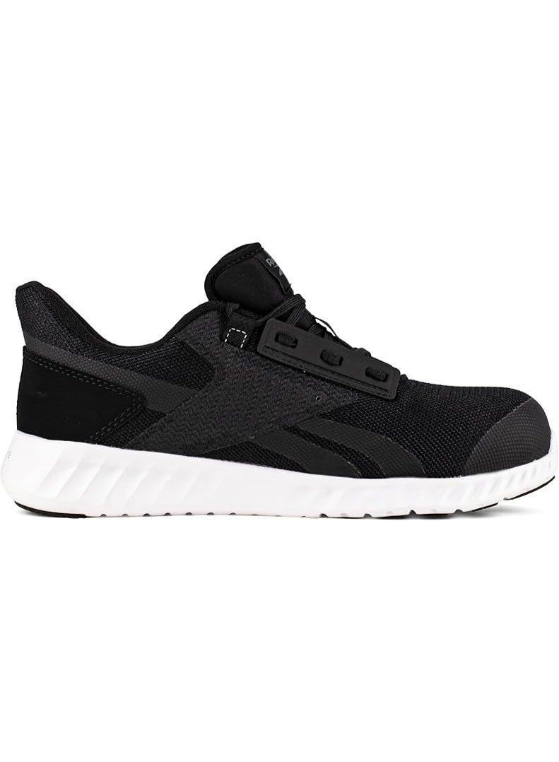 Reebok Work حذاء سلامة للرجال بمقدمة مركبة وحماية من المخاطر الكهربائية مقاوم للماء أسود وأبيض RB4023 - Image 2
