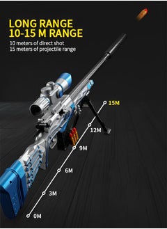 GROIC Toy Gun for Sniper Rifle, M24 Shell Throwing Soft Bullet Gun with 8x Mirror, Soft Bullet, DIY Sniper Gun, Manual Soft Bullet Children's Toy Gun, Outdoor Games Toys  - Image 4
