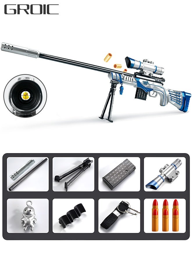 GROIC Toy Gun for Sniper Rifle, M24 Shell Throwing Soft Bullet Gun with ...