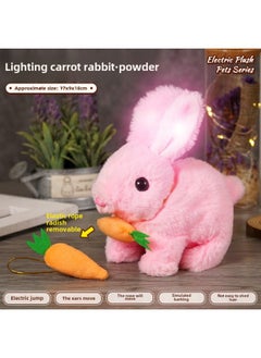 Generic Electronic Pet Toy Dog Cat Interactive Intelligent Robot Pets Smart Puppy Kitten Playmate Automatic Feeder-Color:Light Radish Rabbit ]-Specifications:opp Bag  - Image 1