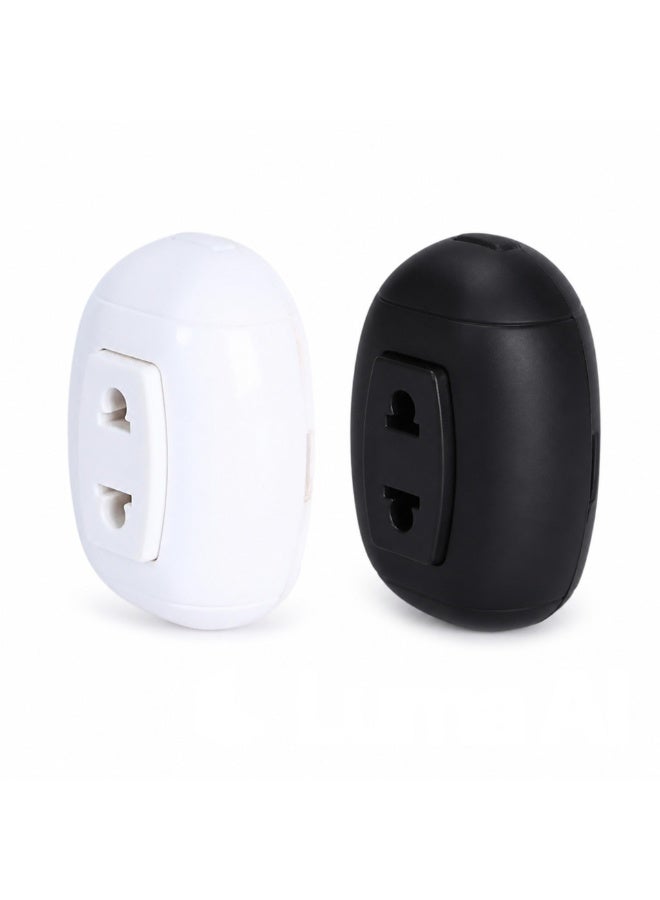 Hero Inline Extension Socket with On Off Switch 16A 250V, Cord Socket for Making or Repairing Extension Cables, Pack of 2, White and Black - Image 3
