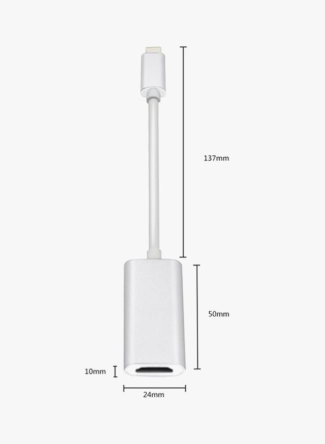 مقبس تحويل نوع Type-C إلى HDMI  أبيض - Image 3