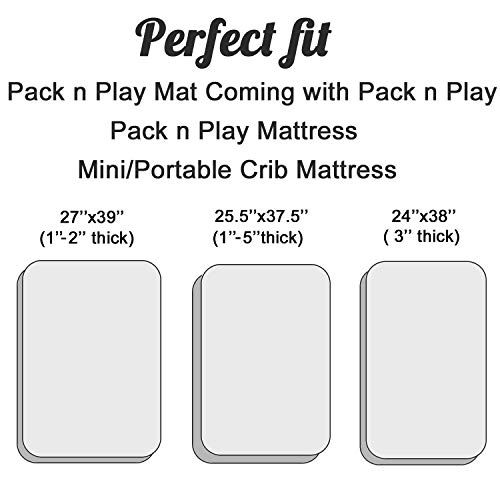 Pro Goleem Satin Pack n Play Playard Sheet Great for Baby Hair Soft Silk Feeling 27x39 Inch Fitted Portable Mini Crib Sheet Playard Mattress Cover Unisex Black Gift for Boys and Girls - Image 4