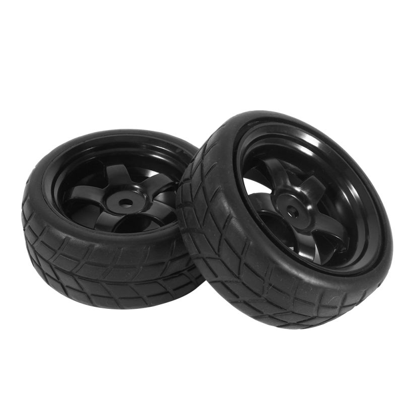 RC Car Tires 1:10 Size High-Grade Durable Material - Shock & Abrasion Resistant RC Car Wheels for 1:10 On-Road RC Racing Cars - Image 4