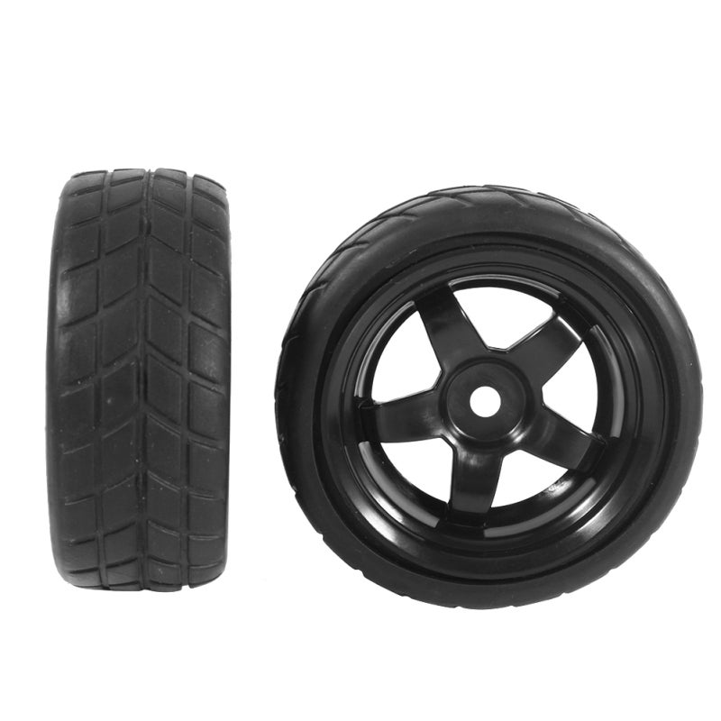 RC Car Tires 1:10 Size High-Grade Durable Material - Shock & Abrasion Resistant RC Car Wheels for 1:10 On-Road RC Racing Cars - Image 2