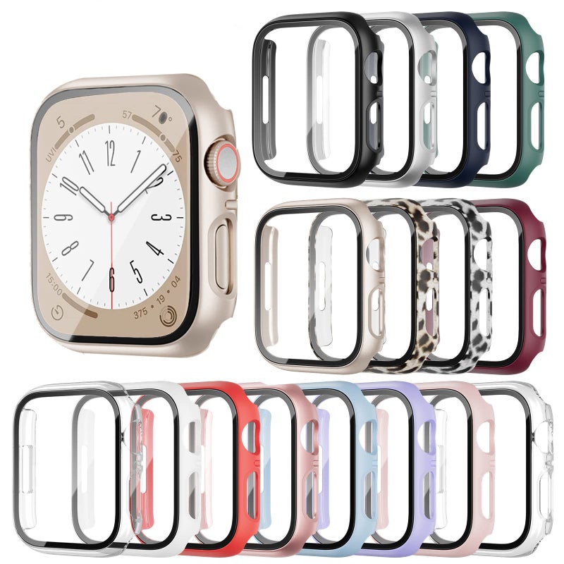HASDON Apple Watch 44mm SE / Series 6/5/4 16-Pack Case with Full Coverage Ultra-Thin Hard PC Bumper and Screen Protector - Image 1