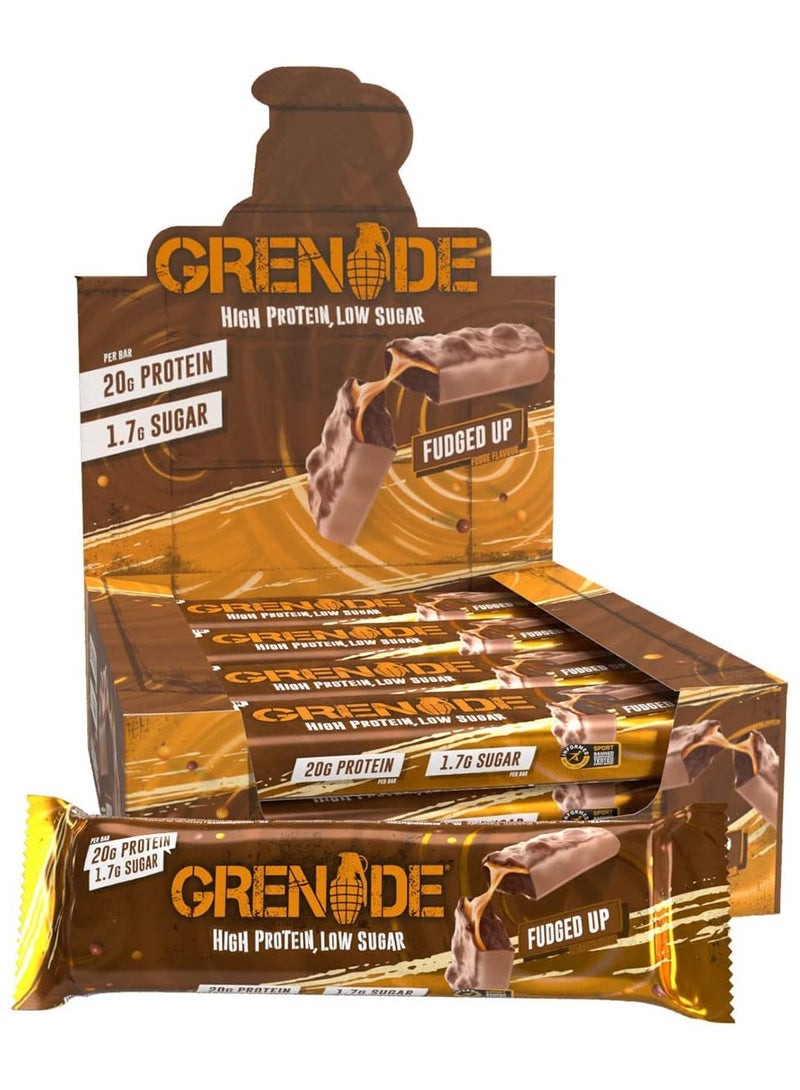 Grenade High Protein Bar Fudge Flavor Pack of 12 - Image 1