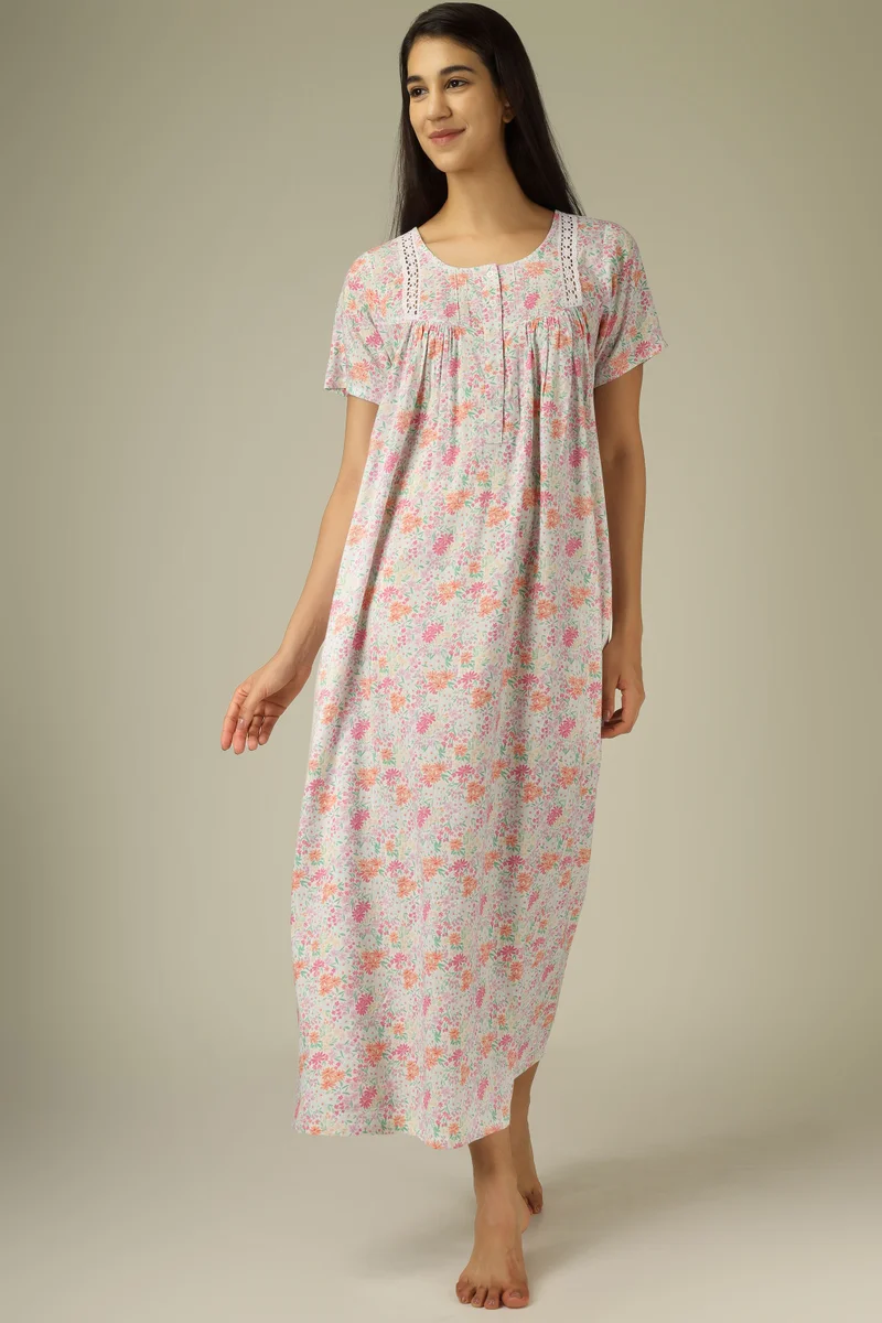 After Dark Buttercup, Multicolor Nightdress