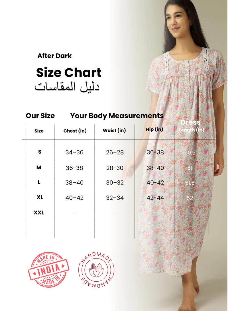 After Dark Buttercup, Multicolor Nightdress