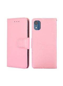 Case Cover For For Nokia C02 TA-1522 Crystal Texture Leather Phone Case(Pink)