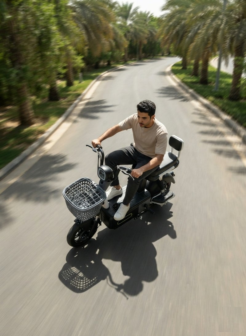 Electric Moped Scooter 350W Motor, 48V 12Ah Battery, 40km/h Top Speed, 35km Range - Image 4