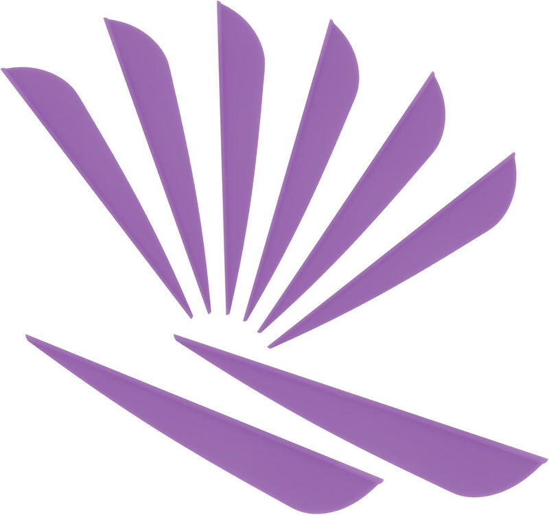 Letszhu Arrows Vanes 4 Inch Plastic Feather Fletching for DIY Archery Arrows 50 Pack… - Image 1