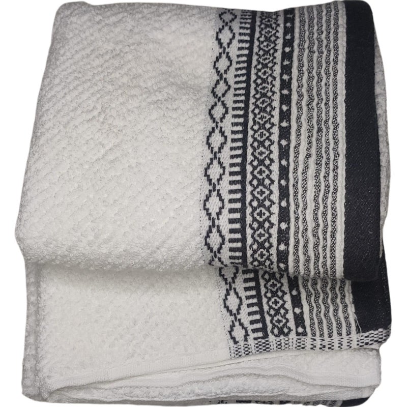 LookTrendyNow Super Soft Microfiber Gym Towel, Combo Hand Towels & Workout Towels (White) 41X61 cms Pack of 2 - Image 2