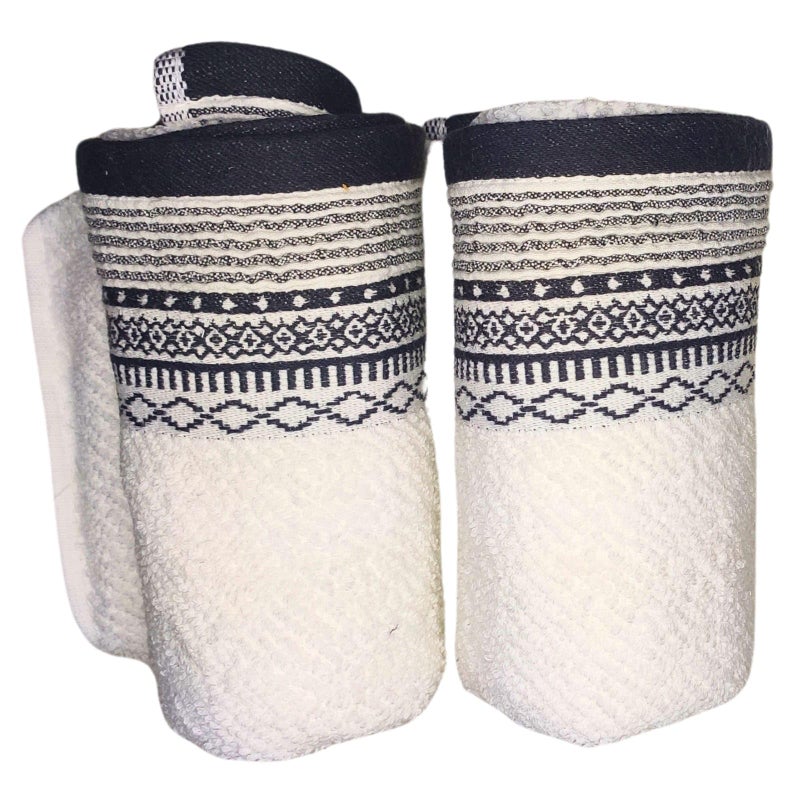 LookTrendyNow Super Soft Microfiber Gym Towel, Combo Hand Towels & Workout Towels (White) 41X61 cms Pack of 2 - Image 1
