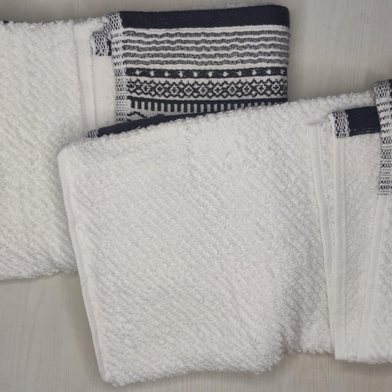 LookTrendyNow Super Soft Microfiber Gym Towel, Combo Hand Towels & Workout Towels (White) 41X61 cms Pack of 2 - Image 4