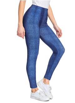 Female Street style Leggings Blue