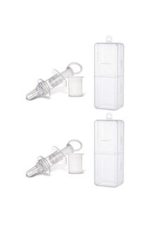 Safe-O-Kid Silicone Bpafree Liquid Medicine Feeder Dropper For Baby Pack Of 2 White  - Image 1