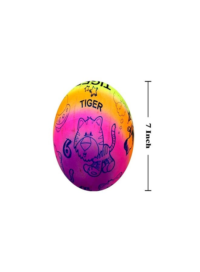 KAVIN Without Air Filled Beach Ball for Kids and Adults Lightweight Volleyball Balls, Set of 2Pcs (Multicolor) - Image 2