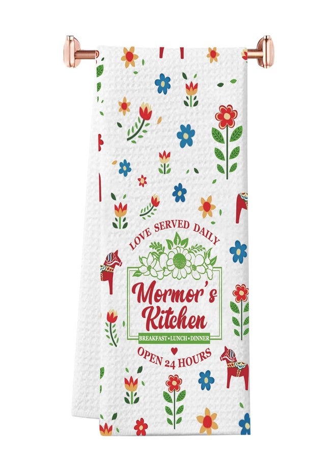 منشفة مطبخ مضحكة من WCGXKO، هدية للجدة الاسكندنافية، هدية للجدة السويدية (منشفة مورمور) - Image 1