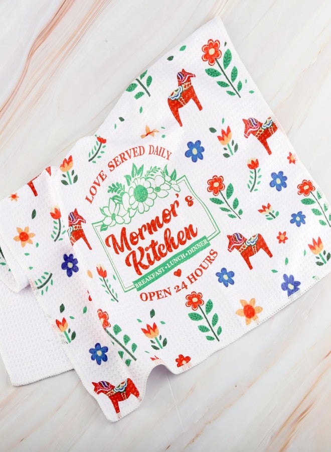 منشفة مطبخ مضحكة من WCGXKO، هدية للجدة الاسكندنافية، هدية للجدة السويدية (منشفة مورمور) - Image 3