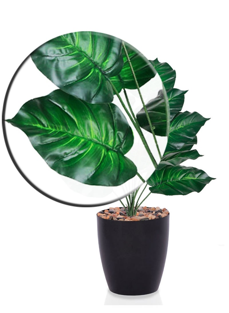 Alrassi Artificial Heart-Leaf Plant – 60 cm Height – Elegant Design in Natural Green for Home or Office Décor - Image 2