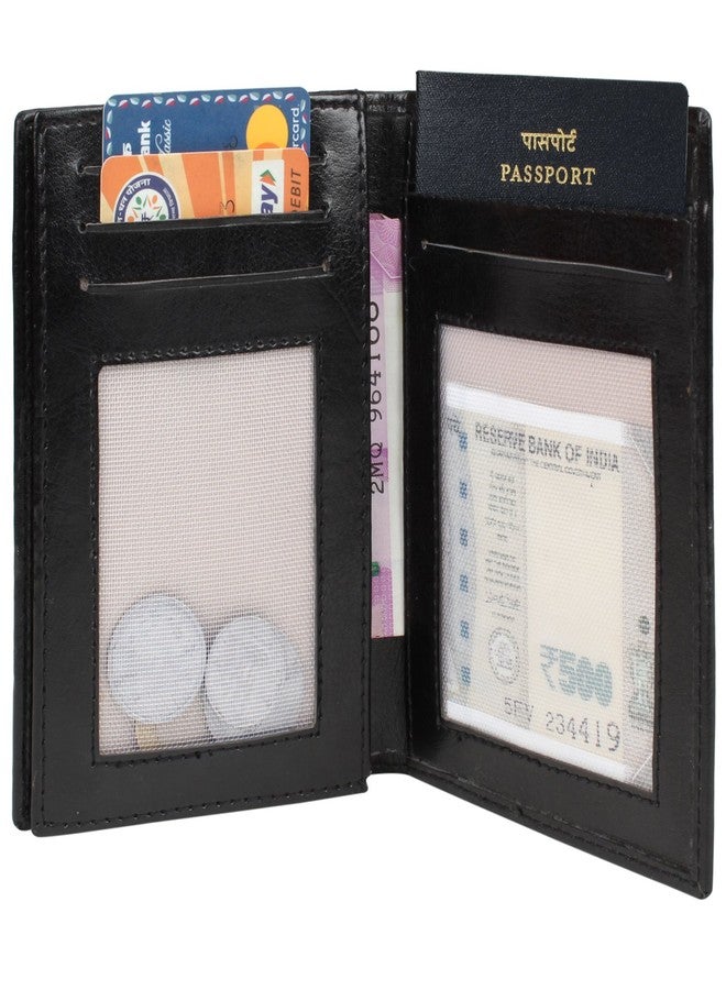 MarkQues Black Travel Passport Case Holder Wallet (PS-4401) - Image 1
