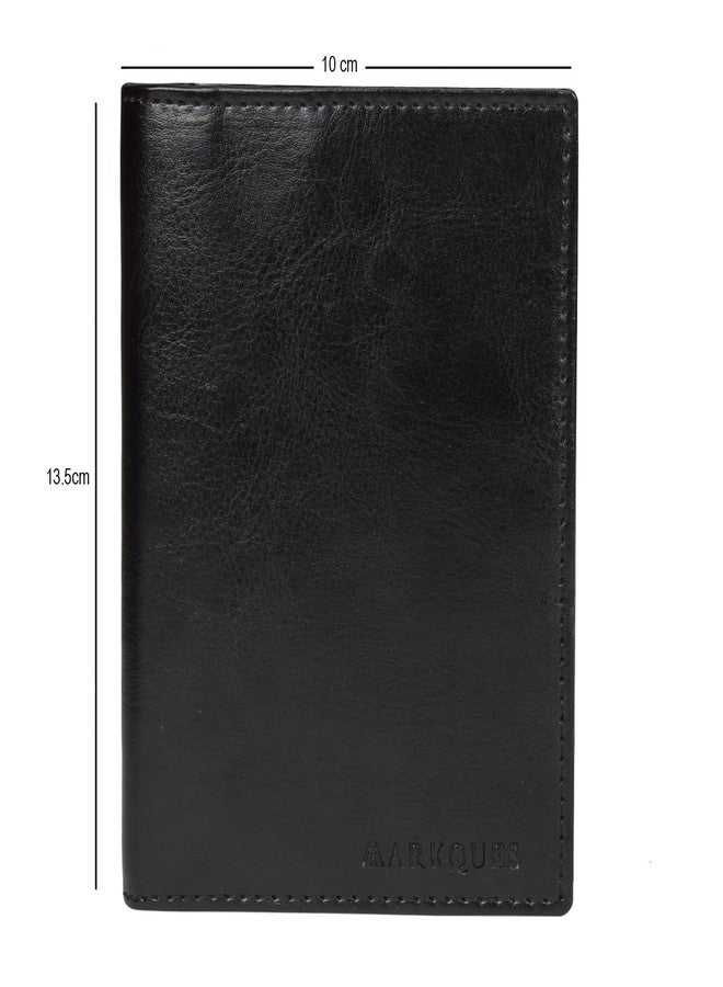 MarkQues Black Travel Passport Case Holder Wallet (PS-4401) - Image 5