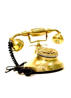 Antique Museum Handmade brass classic telephone  - Image 4