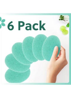 IMPRESA 6 Pack Double Sided Body Sponge For Daily Deep Cleansing And Regular Exfoliating Double Sided Buff Puff Style Exfoliating Pads Puf For Removing Dead Skin & Dirt All Skin Types  - Image 5