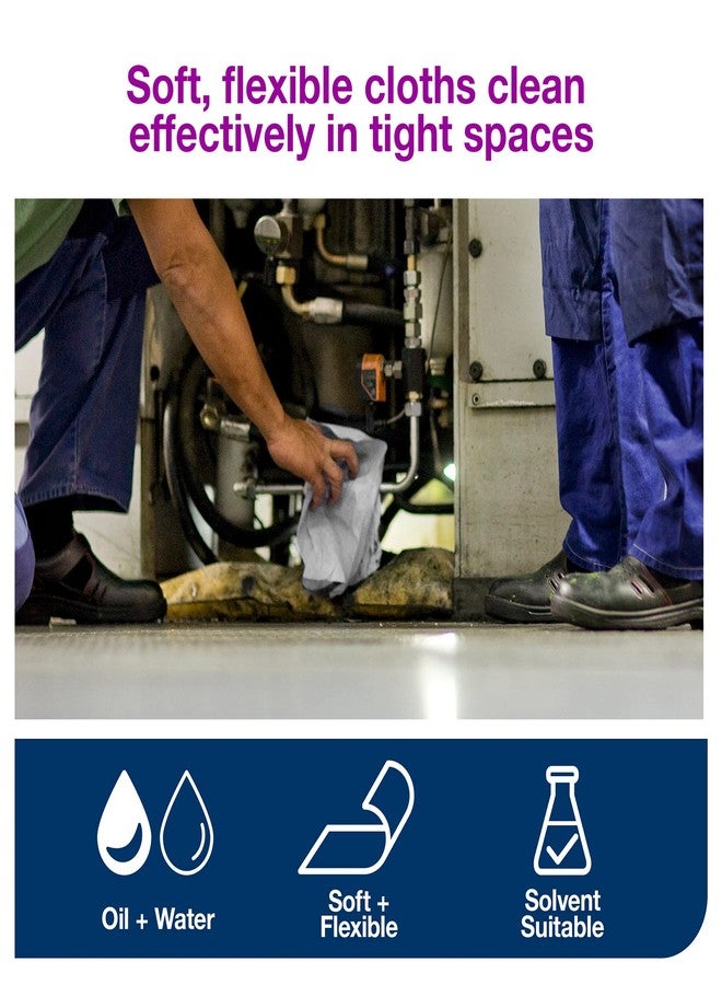 Tork Industrial Cleaning Cloth Centerfeed Gray W2, 1 x 500 Cloths, 520337 - Image 3