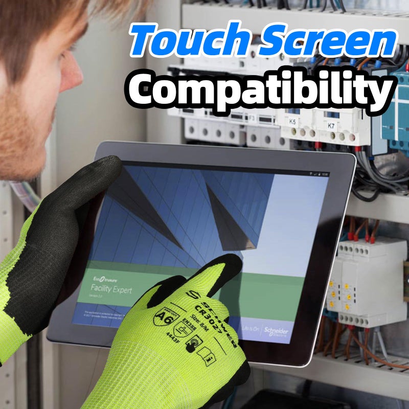 Schwer 2 Pairs Cut Resistant Gloves ANSI A6/A7 (Send Randomly) Cut Proof Work Gloves, Touchscreen, for Men and Women Used for Woodworking, Glass Cutting, Construction, Cargo Handling, Car Repair, L - Image 4