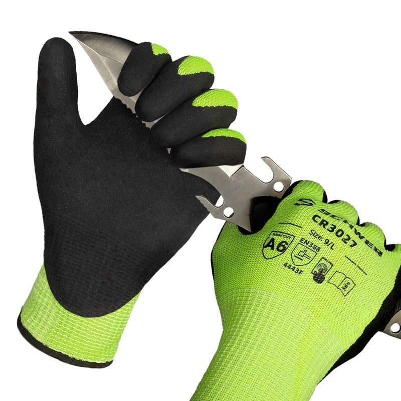 Schwer 2 Pairs Cut Resistant Gloves ANSI A6/A7 (Send Randomly) Cut Proof Work Gloves, Touchscreen, for Men and Women Used for Woodworking, Glass Cutting, Construction, Cargo Handling, Car Repair, L - Image 1