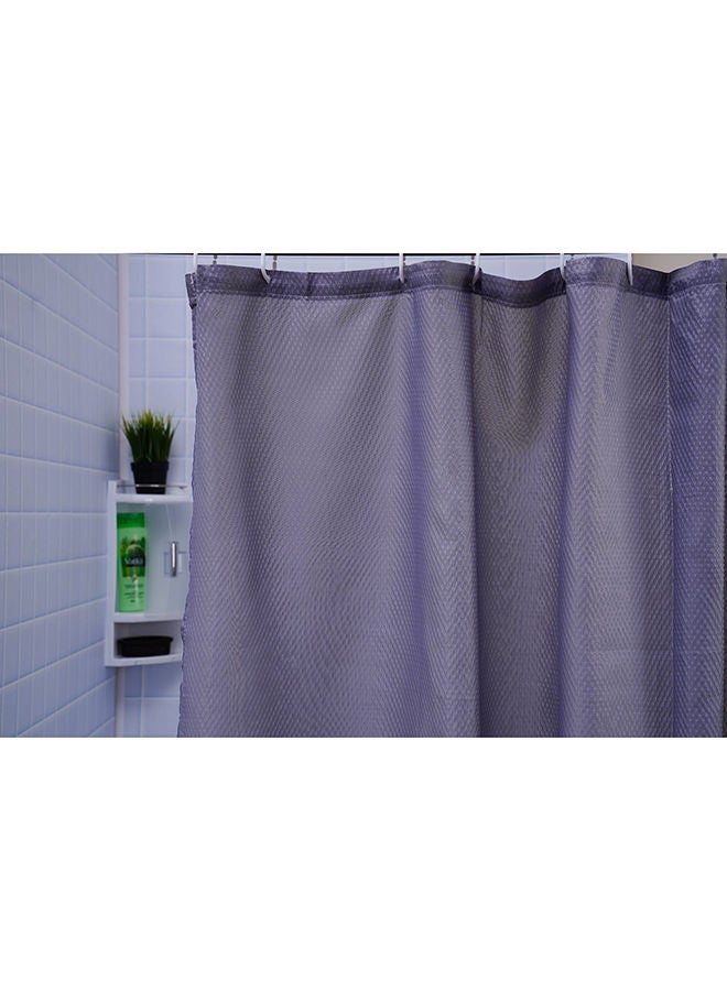 Pan Home Lazlo Shower Curtain 180x180cm - Light Grey - Image 2