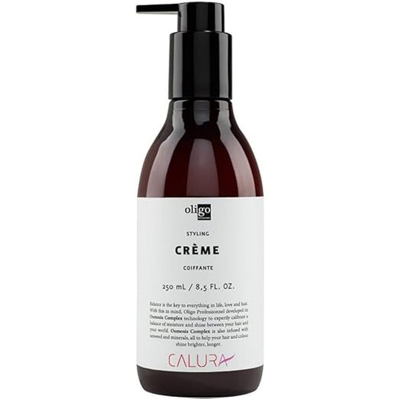 Oligo Professionnel Oligo Professionnel - Calura Styling Creme - Moisturizing hair cream with frizz control - Great for blowouts - Hydrating formula for curly and straight hair - Paraben and Sulfate Free - 8.5oz