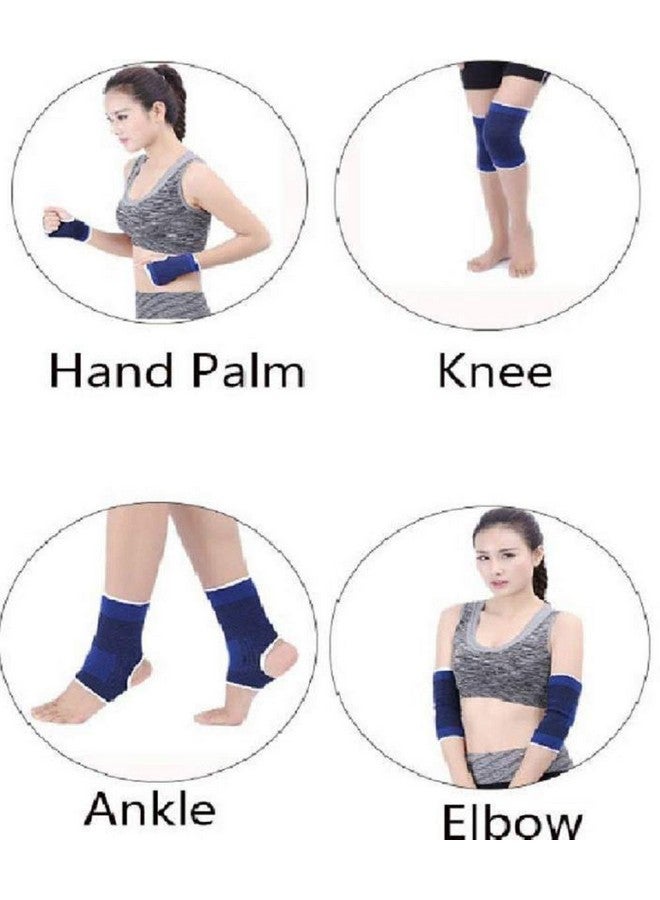 PrimeBox Combo Set of Ankle, Palm, Knee, Elbow Support For Gym and Multi Sports Uses - Image 2