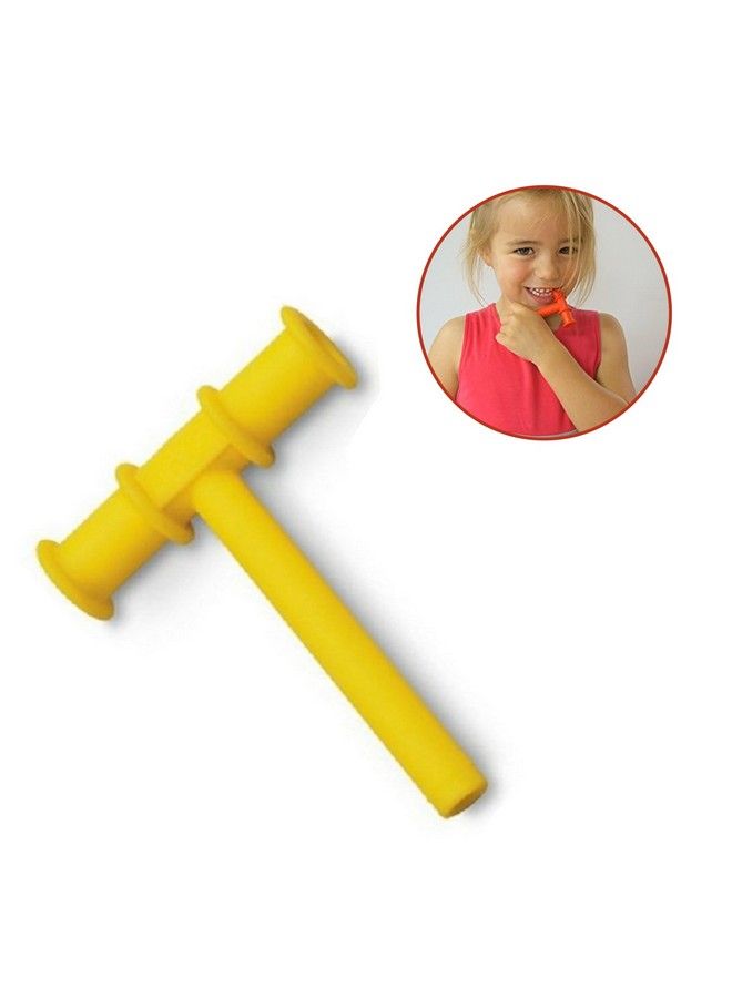 Safe-O-Kid Non Toxic Develop Baby'S Biting Skills Safely Chewy Tube For Toddleryellow - Image 3