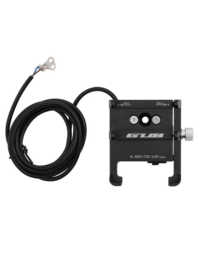 GUB Bicycle Handlebar Phone Charging Mount Holder Bracket With Band - Image 1