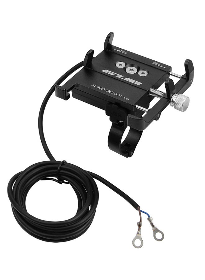 GUB Bicycle Handlebar Phone Charging Mount Holder Bracket With Band - Image 2