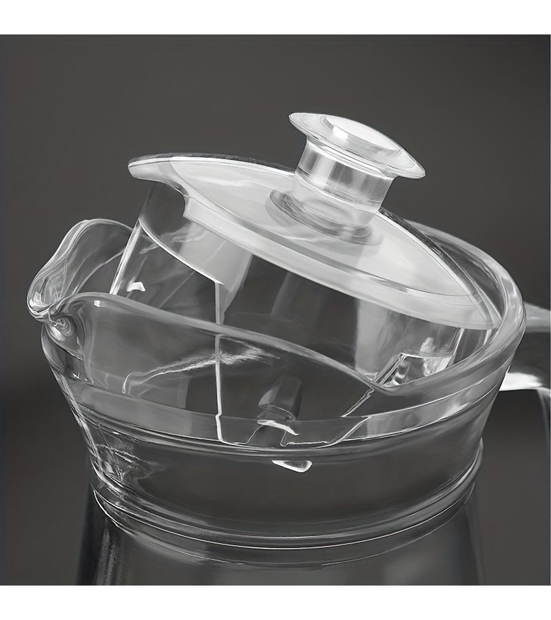 1pc Clear Plastic Heavy Duty Acrylic Water Pitcher With Lid 1000ml Capacity For Beverages Juice Milk Tea Summer Drinkware Carafe Jug - Image 3
