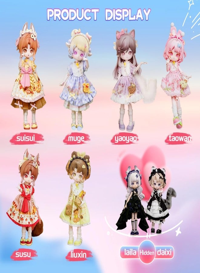 XiDonDon Minty The Fantasy Forest Series 1/12 BJD Doll OB11 Size Action Figures Collectable Anime Figures Dolls Mystery Box Gifts (Single Box) - Image 2