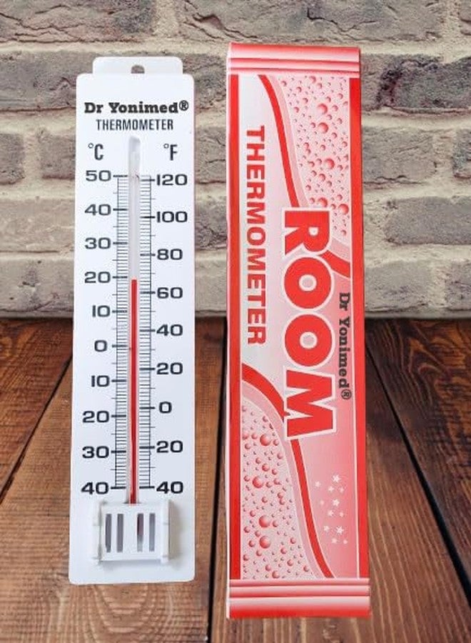 Dr Yonimed Manual Room Thermometer Room Temperature Thermometer Wall Mounting (White) pack of 1 - Image 4