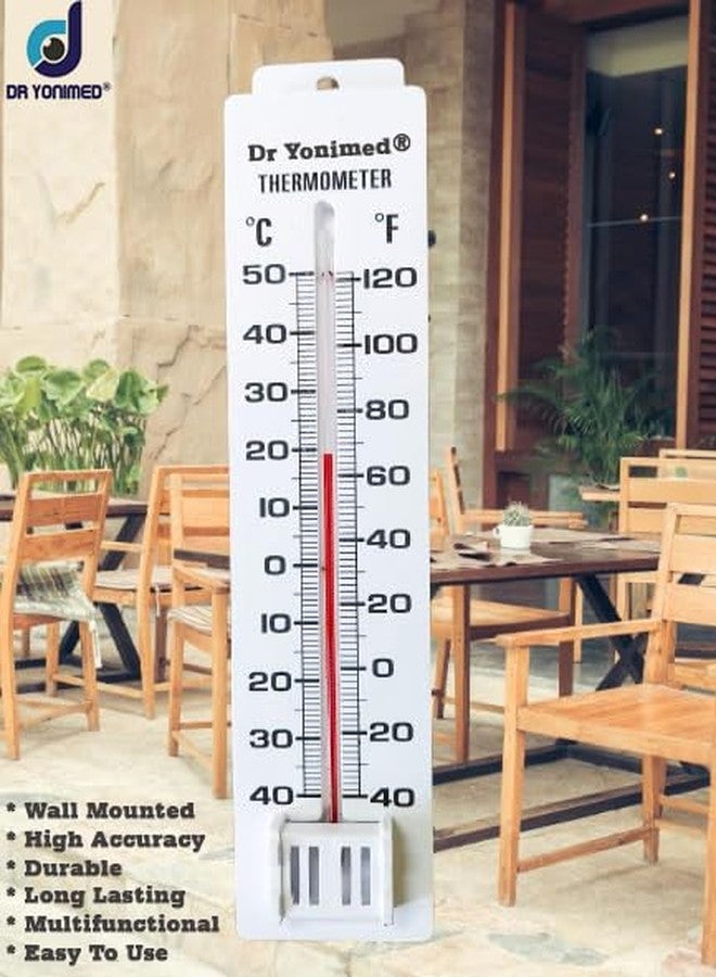 Dr Yonimed Manual Room Thermometer Room Temperature Thermometer Wall Mounting (White) pack of 1 - Image 2